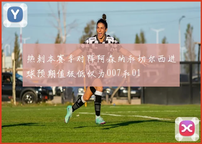 热刺本赛季对阵阿森纳和切尔西进球预期值极低仅为007和01